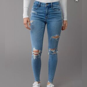American Eagle distressed skinny jeans